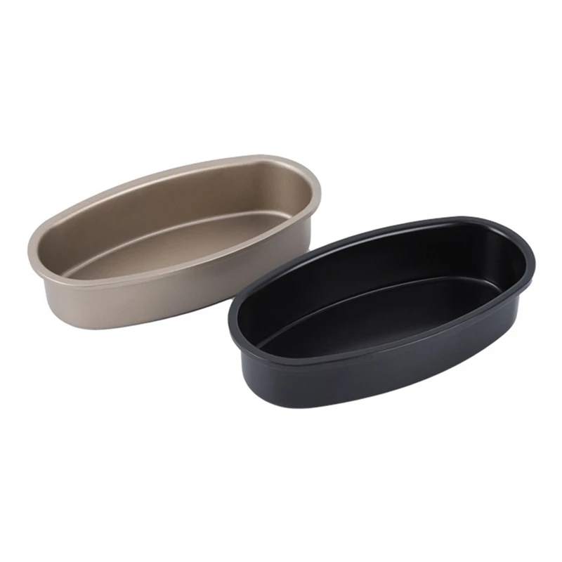 

4Pcs Oval Shape Non-Stick Baking Tray Cake Moulds Bread Loaf Mold Cheese Cake Tin Pan Kitchen Baking Tool