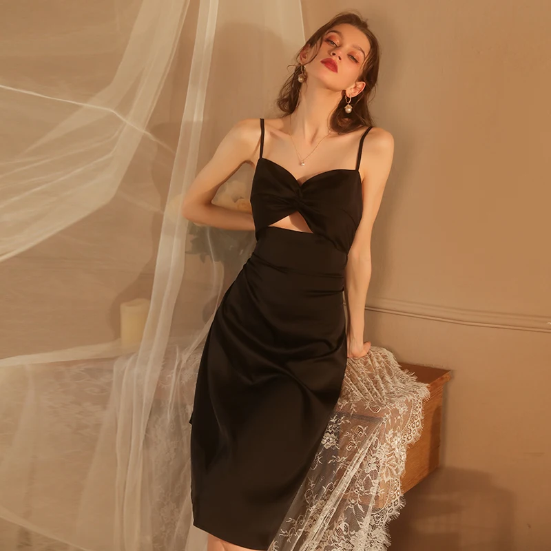 

Black Nightgowns Lace Long Satin Suspender Silk Nightdress Sleepwear Dress Nightgowns Silk Women Sleepshirts Pajamas
