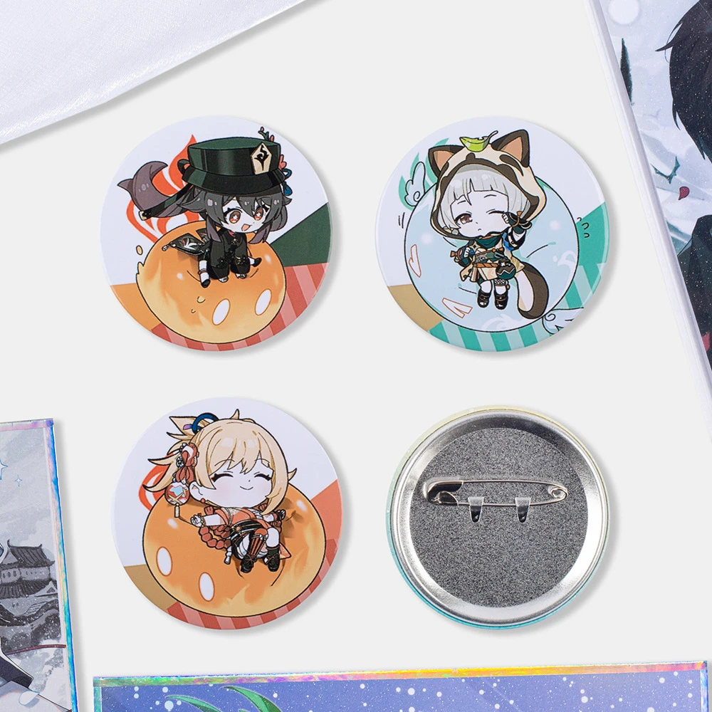 Игровая брошь Genshin Impact naganoha Yoimiya Hutao Thoma Xingqiu Sayu Chongyun