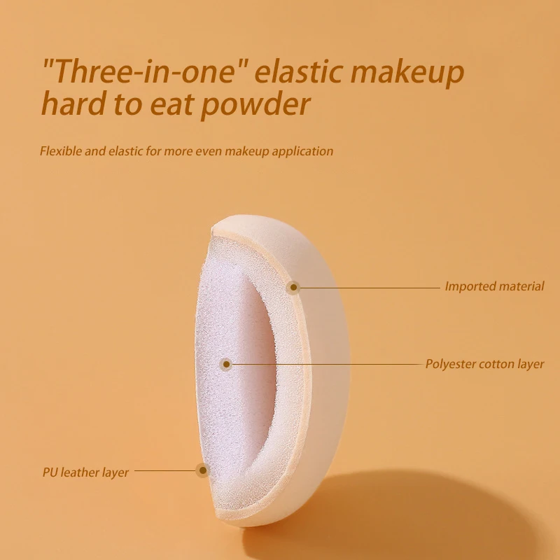 Макияж вата конфеты воздушная подушка слоеная треугольная основа с рисовыми