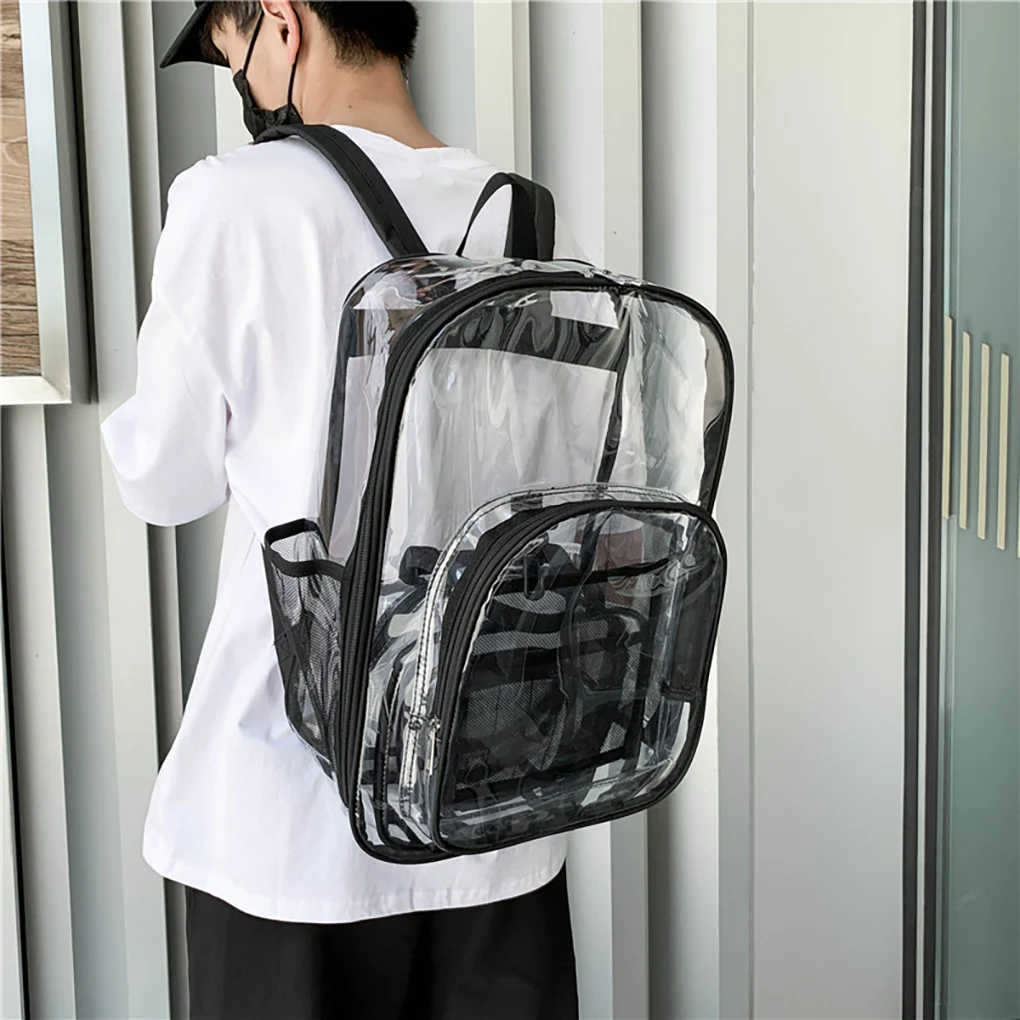 

Waterproof Shoulder Bag Backpacks with Side Pockets Multipurpose Umbrella Water Bottle Bookbag Storage Bags School