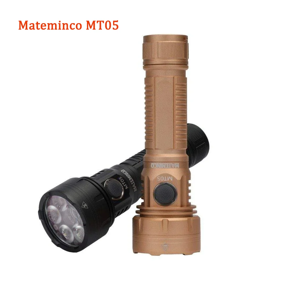 Фото Фонарь Mateminco MT05 6200LM Ultimate All-Round EDC с двойным лучом (дальний и широкий) и красно-синим аварийным светом №1