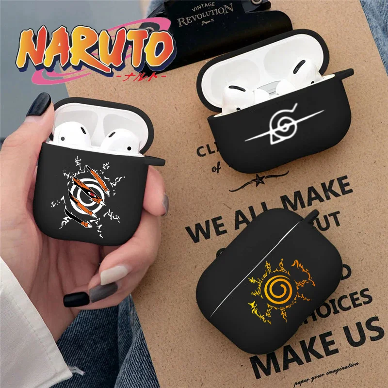Naruto Akatsuki Silicone Case for AirPods 1 2 3 Pro Anime Graffiti Anti-drop Protective Cover Apple Bluetooth Earphone Shell |