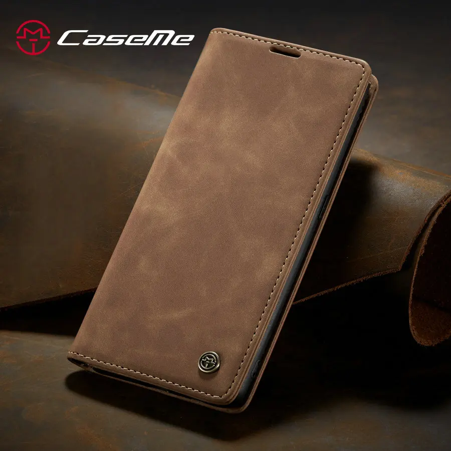 

CaseMe Flip Retro Leather Case For Samsung Galaxy A90 A41 A31 A21S 2 Card Slots Magnet Wallet Cover A41 A90 Phone Case