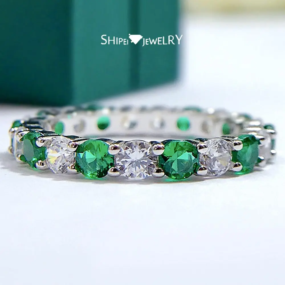 

Shipei, однотонные бриллианты из серебра, изумруда, искусственный Муассанит, обручальные кольца, ювелирные изделия, оптовая продажа