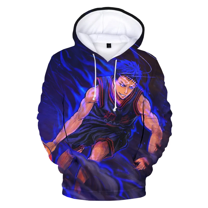 

Толстовка с капюшоном для мужчин и женщин, худи с 3D принтом Kuroko no Basuke, Модный свитшот в стиле Харадзюку, костюм унисекс для косплея SEIRIN SHIHOKU Plus