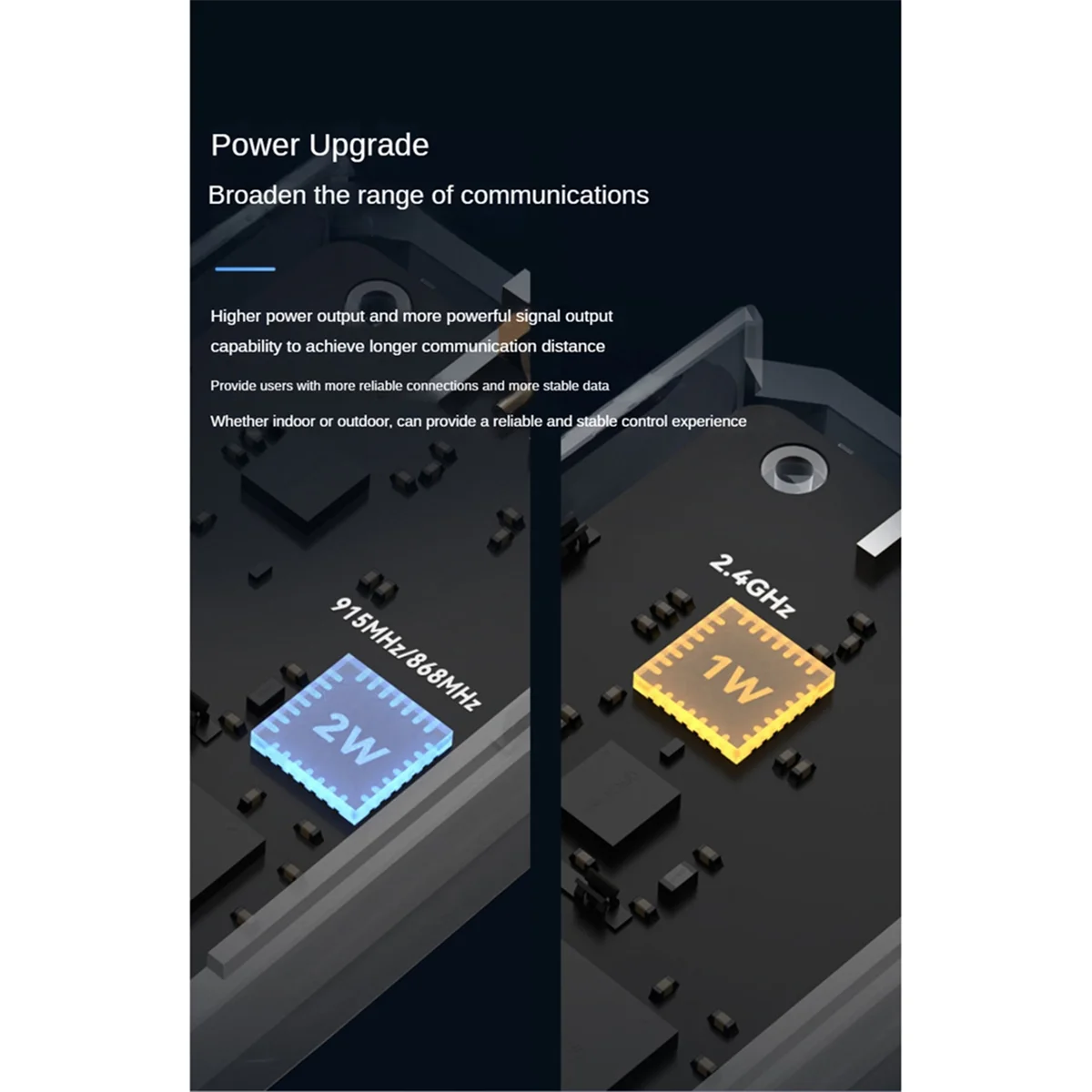 ELRS Nano V2 модуль TX 868 МГц Встроенный HHeat радиатор для FPV T-LED антенна гоночный Дрон