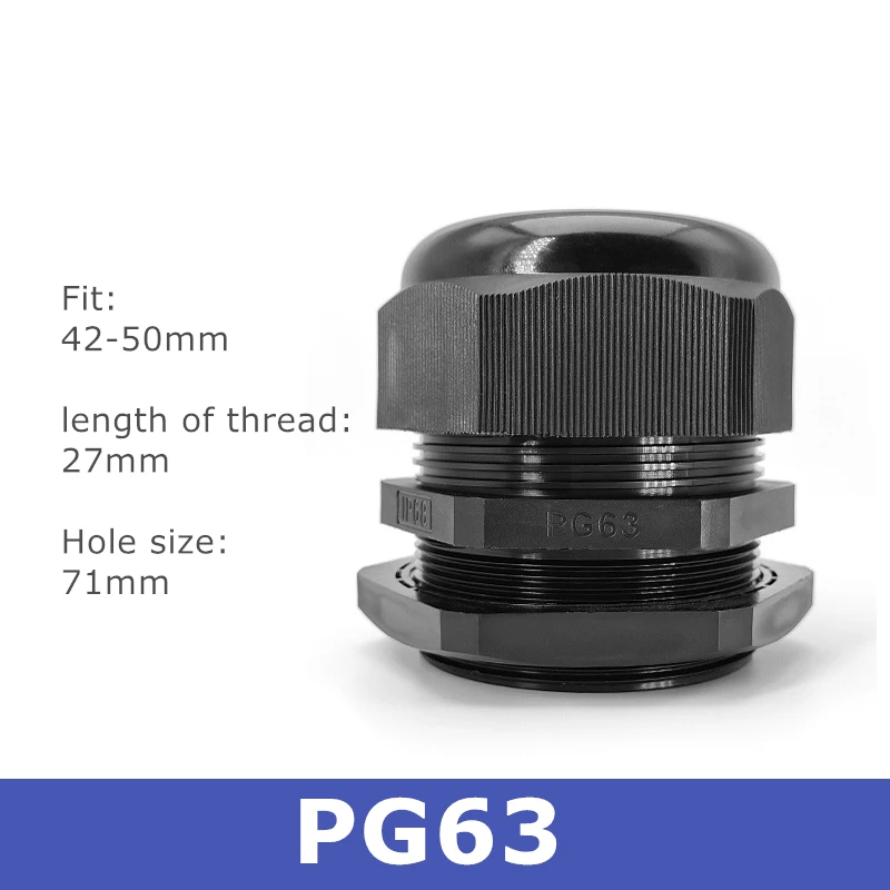 Ввод электрического кабеля водонепроницаемое расположение проводов серии PG