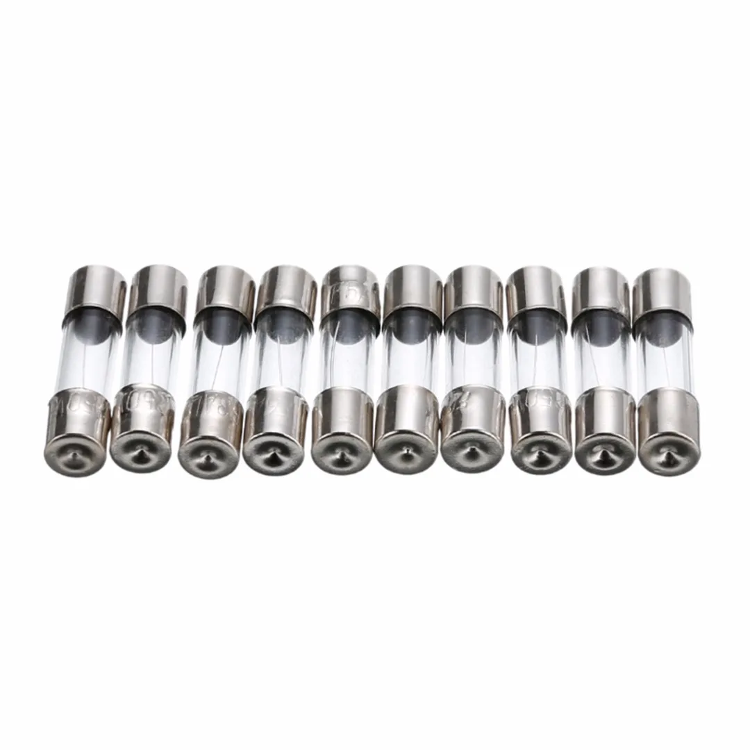 

100Pcs - Glass Fuse 5mm X 20mm Fast Blow 250V / Select From 0.2A To 20A Electric High-quality Materials Durable Practical