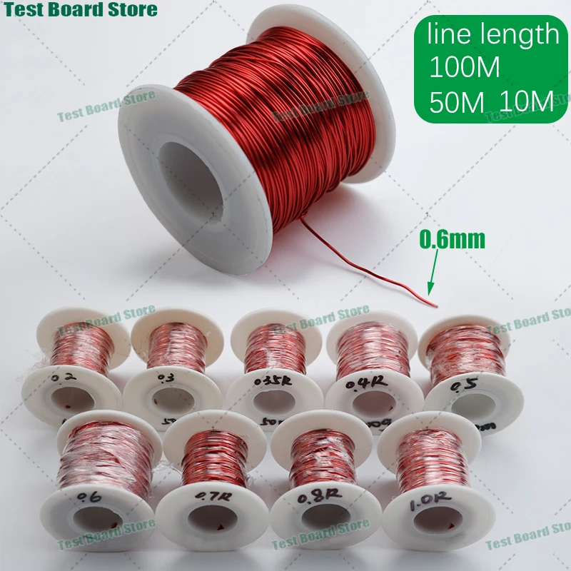 1 шт. катушка из красной меди металлическая эмалированная проволока чистой 0 2/0 35/0