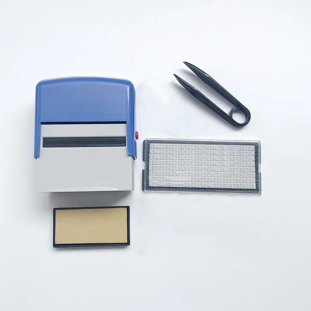 

Stamp Kit DIY Rubber Stamp Kit Personalise Self Inking Business Address Garage Name Pad Finger Paint Not Ink Included