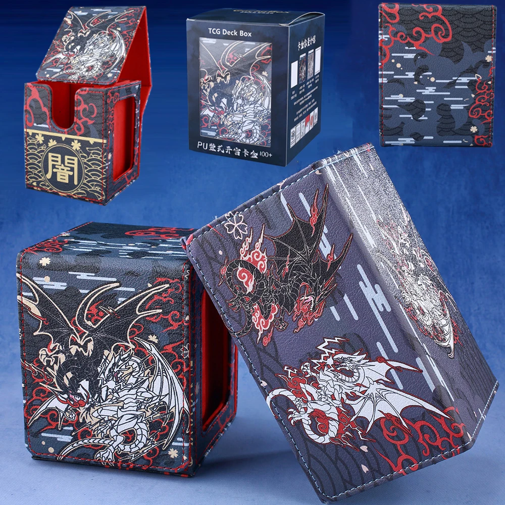 Фото Колода для коллекционных карточек Gacha 120+, витрина, серия Yu-Gi-Oh, настольные игры PTCG, коллекционные чехлы для карточек, магнитный органайзер, подарки №1