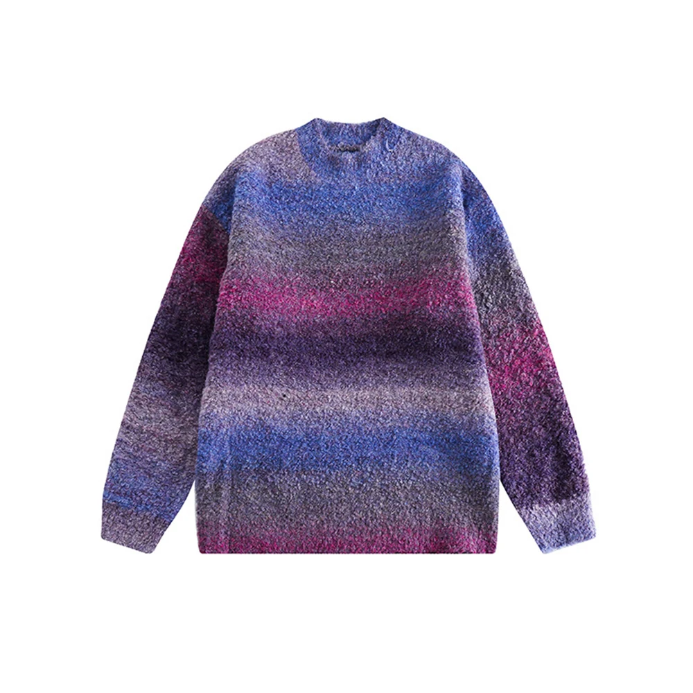 2023 Fashion Men Sweater Striped Pullover Knitted Jumpers Hip Hop Streetwear Harajuku Y2K Sweaters for Man and Women