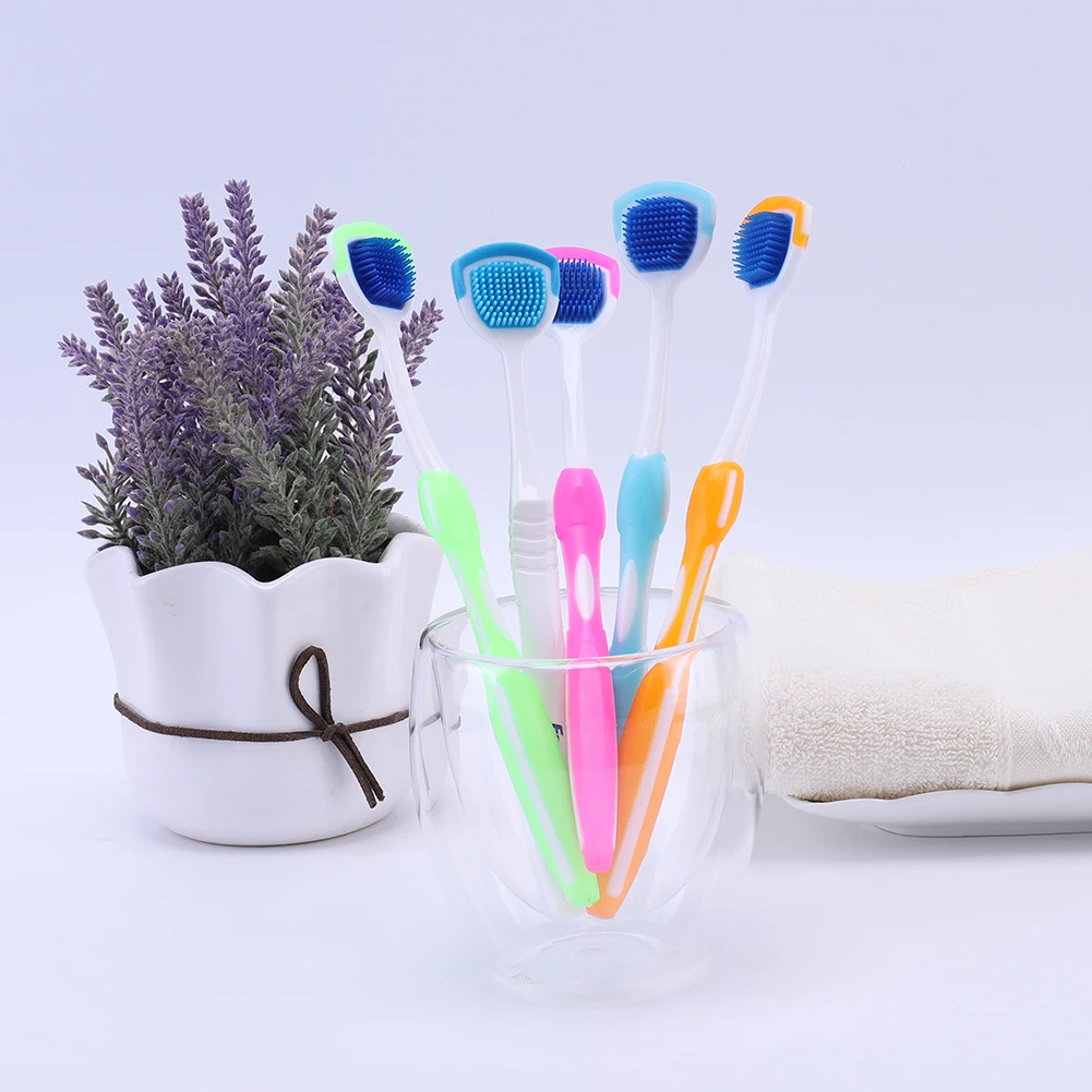 

Soft Silicone Tongue Brush Surface Tongue Coating Oral Health Cleaning Brushes for Oral Health Care Tool