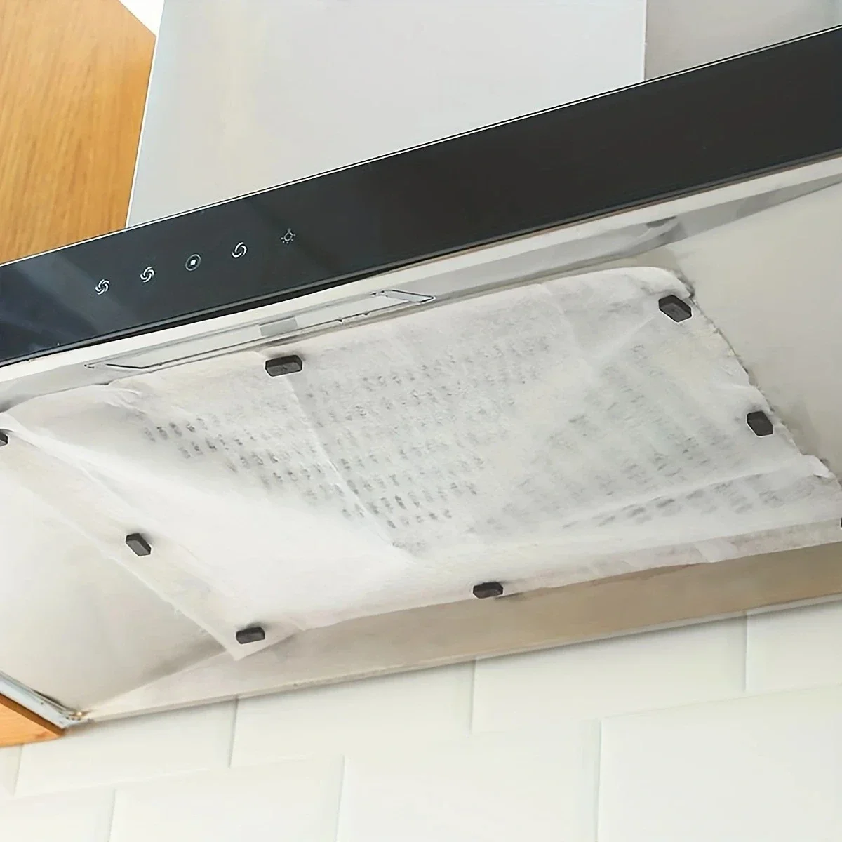 1 Шт. Кухонный Аксессуар Маслопоглощающий Бумажный Фильтр Сетка Масляная Ловушка