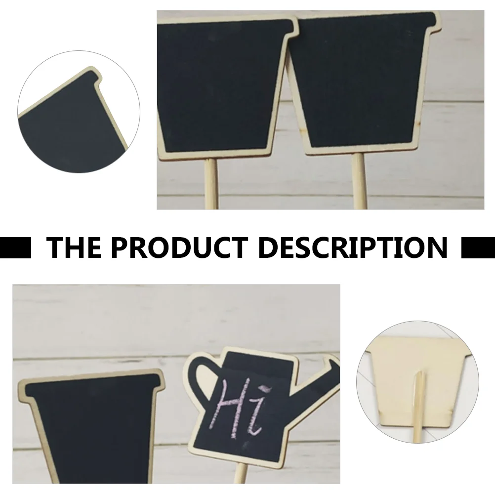 10 шт. садовая классная вывеска мини-вывески топпер для растений деревянная