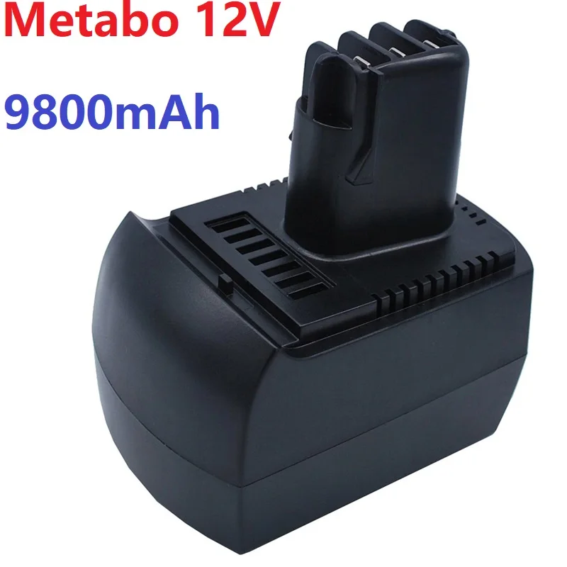 Сменный аккумулятор NiMH Metabo, 12 В, 9800 мАч, подходит для всей системы электроинструментов Metabo, 12 В