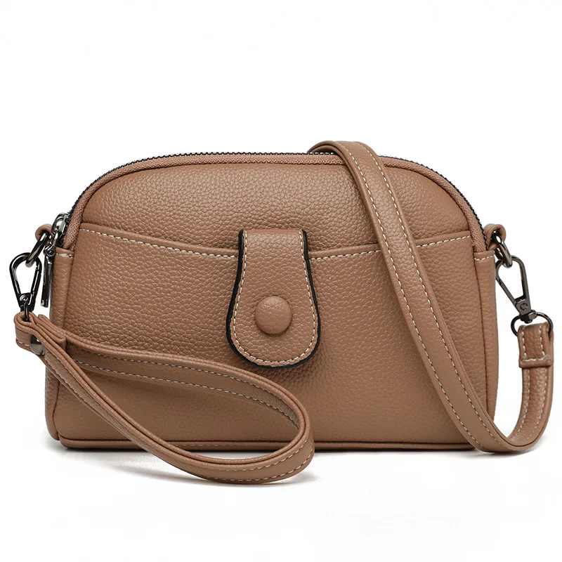 

Новинка 2023, модная многофункциональная двухслойная сумка на молнии, женская сумка через плечо с универсальной цепочкой