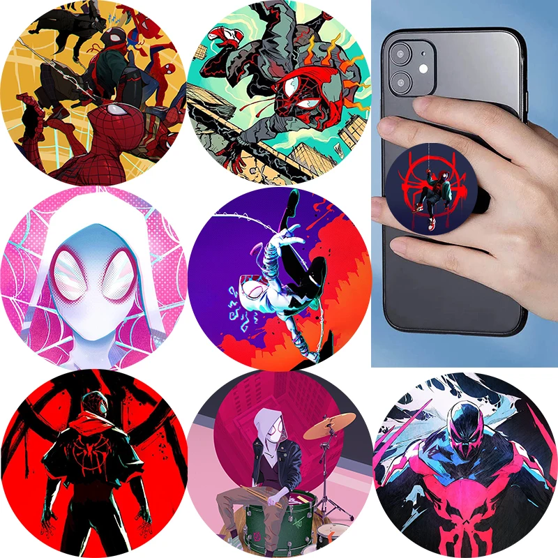 

Marvel Spider-Man Popular Phone Socket Folding Phone Holder Stand Phones Grip Mobile Phone Accessories Soporte Movil For iPhone