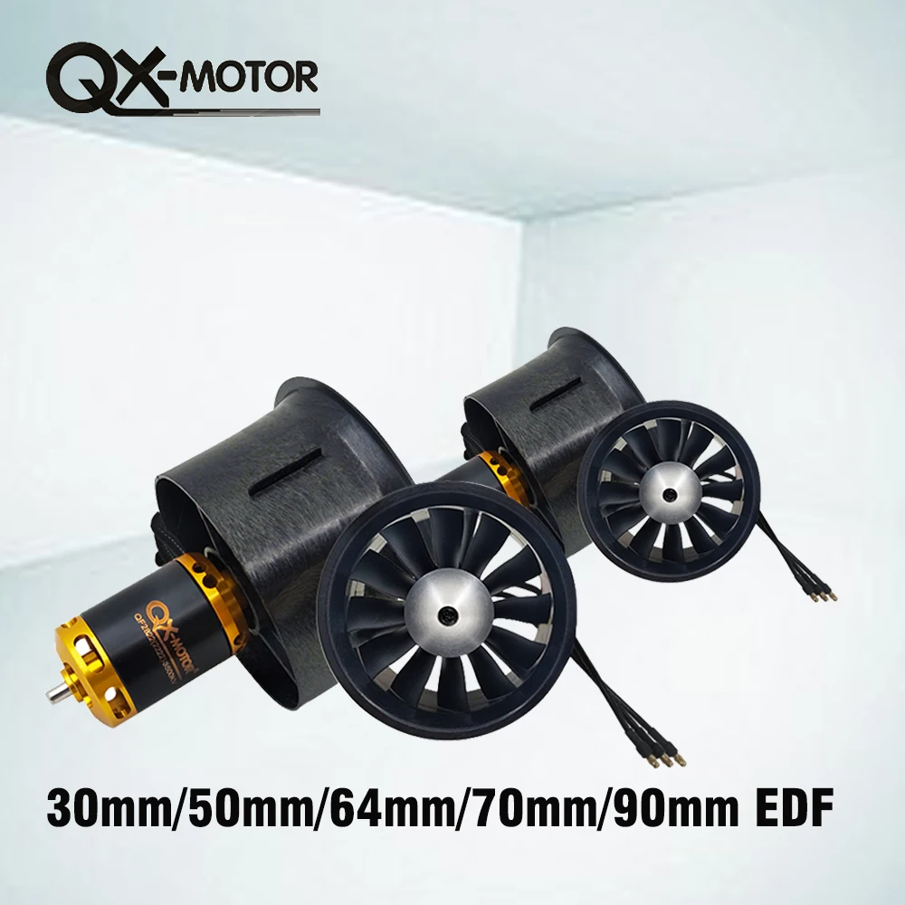 Канальная система вентиляторов EDF с фотоэлементом 6S/12S, бесщеточный двигатель 30 мм 50 мм 55 мм 64 мм 70 мм 90 мм для самолета