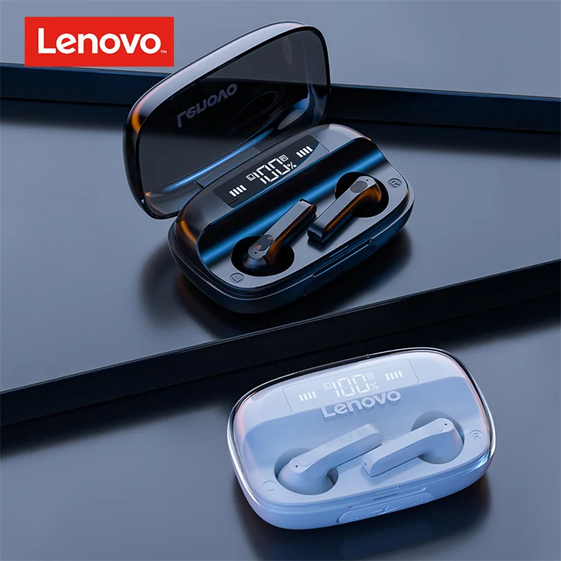 

Bluetooth-гарнитура Lenovo QT81, 5,0 стерео-гарнитура, сенсорные беспроводные наушники-вкладыши с микрофоном, шумоподавление, Спортивная игровая гарнитура