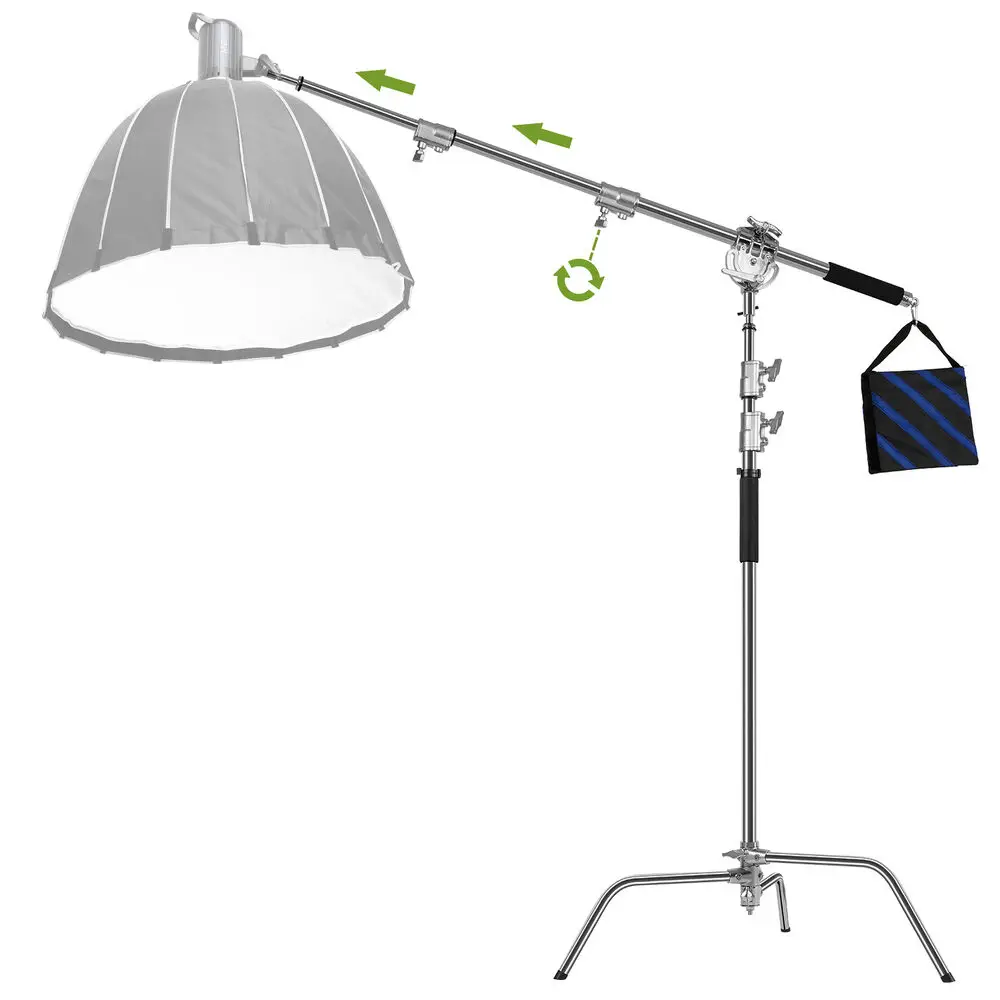Подставка GVM C360 Base C-Stand с поперечной стрелой и пустой сумкой для фотографий