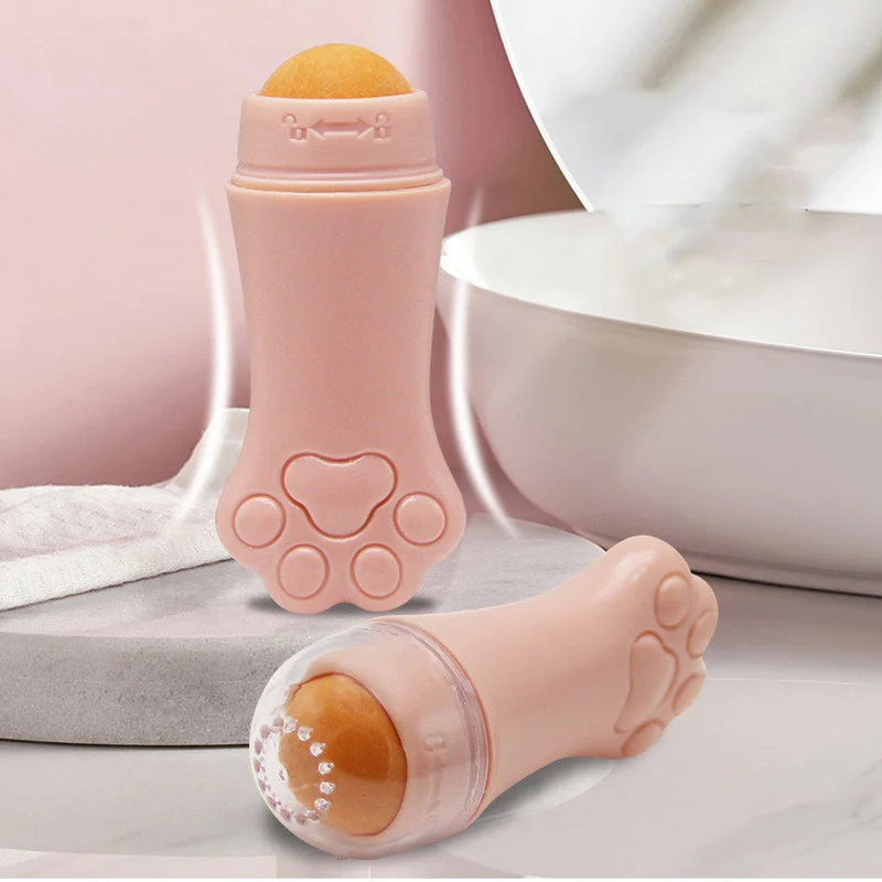 

Cat Claw Volcanic Stone Oil Absorbing Roller Facial T-Zone Oil Removal Ball Blackhead Removal Acne Remove Makeup Skin Care Tools