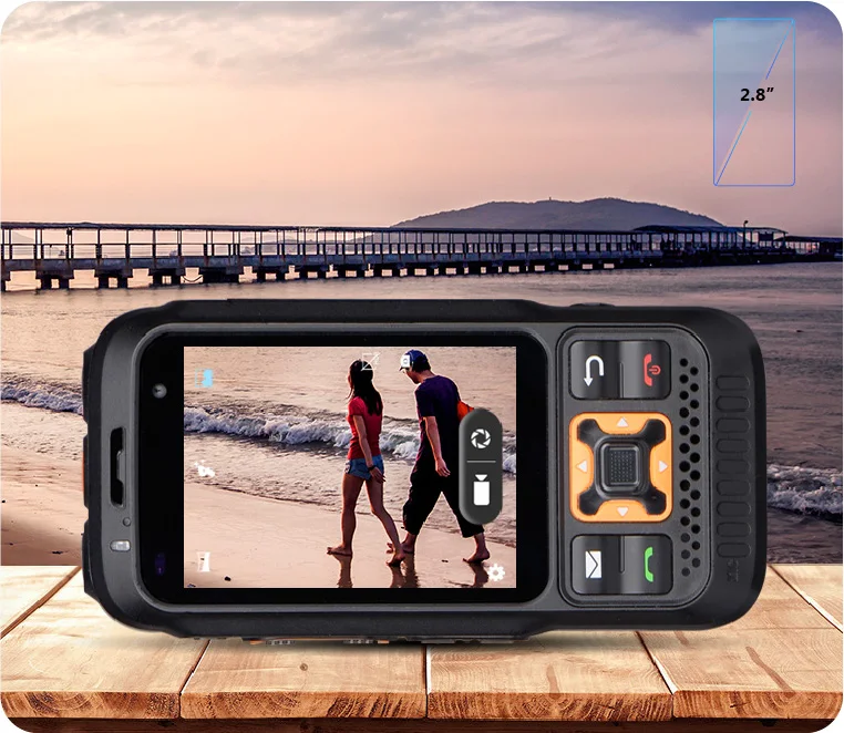 Фото CAMORO Zello Walkie Talkie S100 4G 2,8-дюймовый сенсорный экран Ручные рации с двумя картами Wi-Fi Мобильный телефон Двустороннее радио №3
