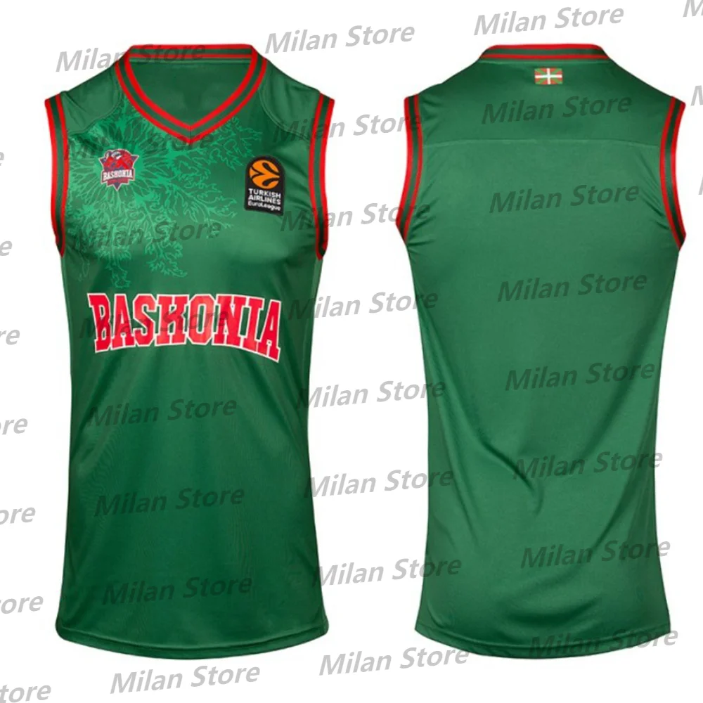 Модная испанская мужская баскетбольная майка Baskonia быстросохнущая тренировочная
