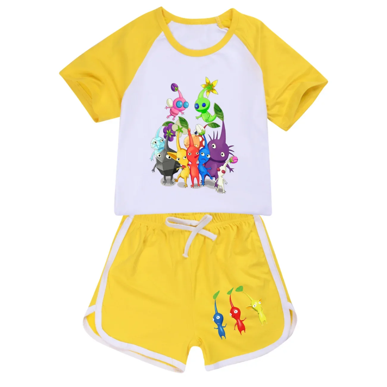 Оригинальная футболка для девочек и мальчиков + шорты костюмы из 2 предметов