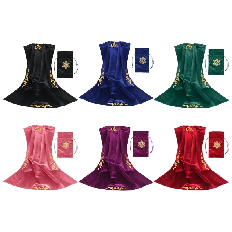 Скатерть Юньюнь с мешочком Таро ткань для алтаря карты настольная игра чехол