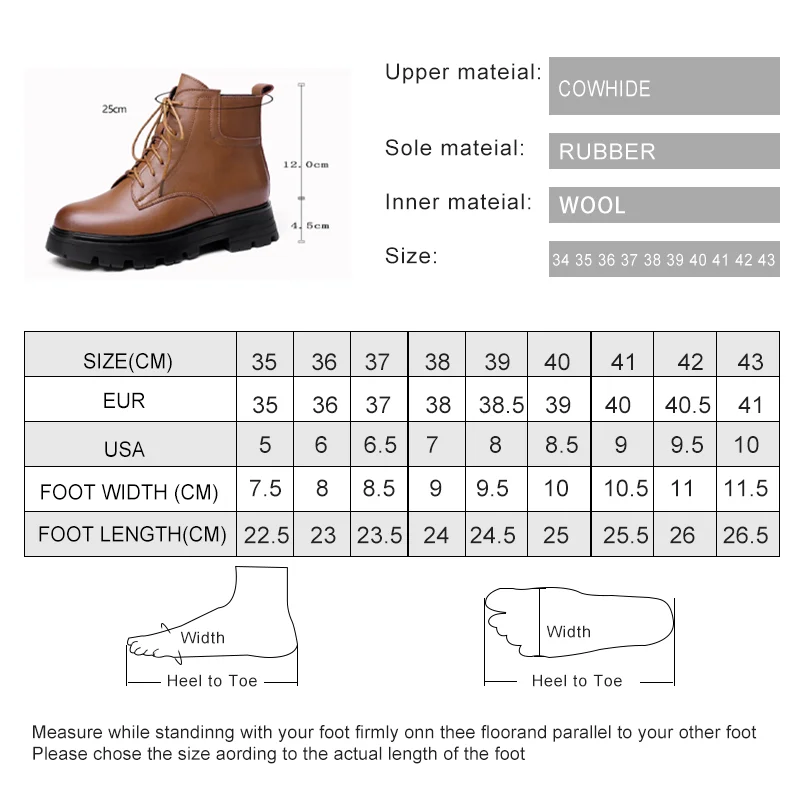 Women Winter Boots Genuine Leather 2023 New Large Size Natural Wool Women Ankle Boots Fashion Keep Warm Marton Boots Ladies