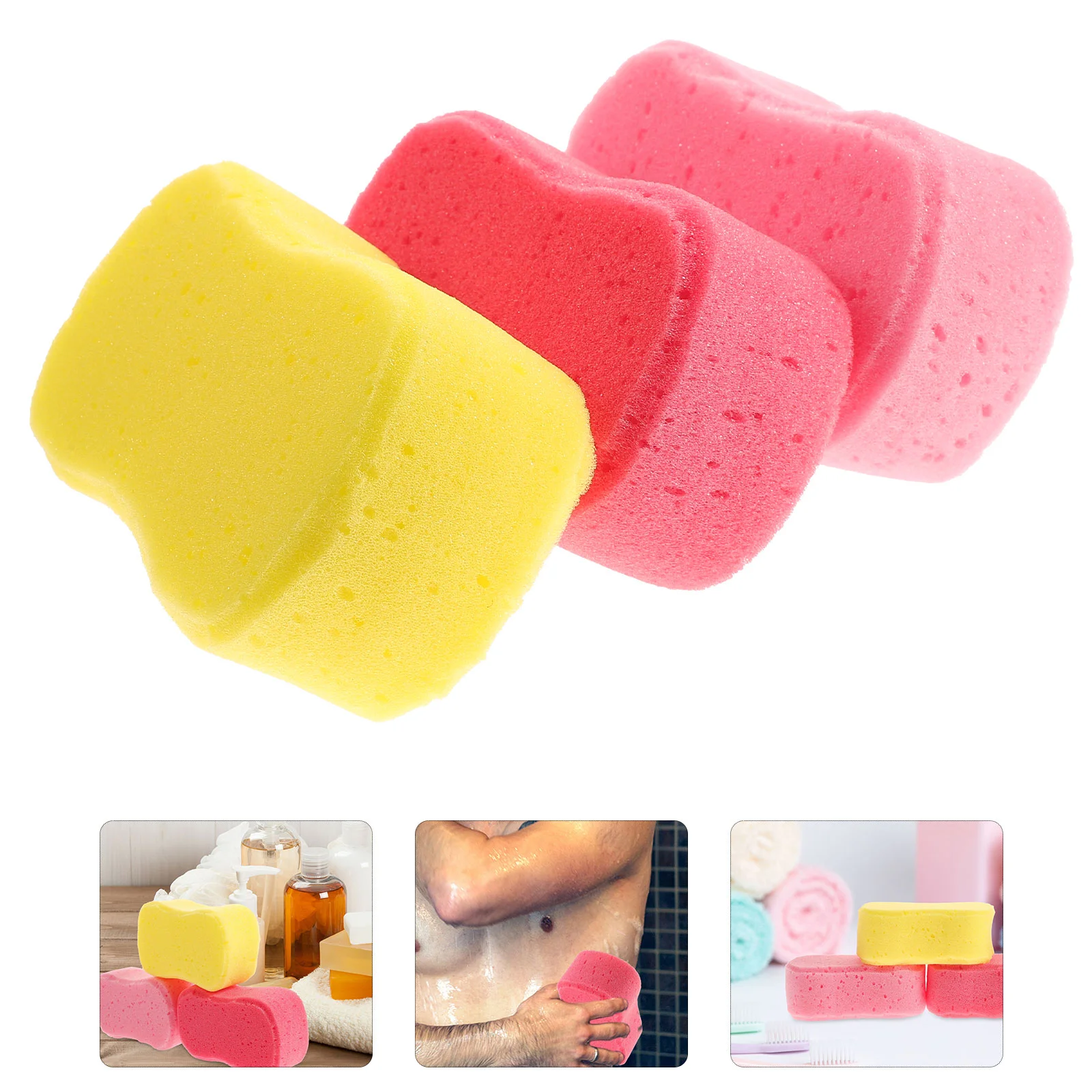 

8ps Bath Snges So Bo Sbe Snges Eoliating Batng Aoies fo Men ( an olo )
