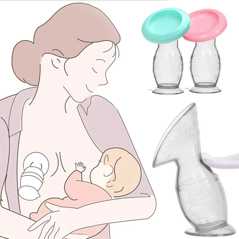 Breastfeeding Baby Feeding Manual Breast Pump Partner Breast Collector Automatic Correction Breast Milk Silicone Pumps BPA Free