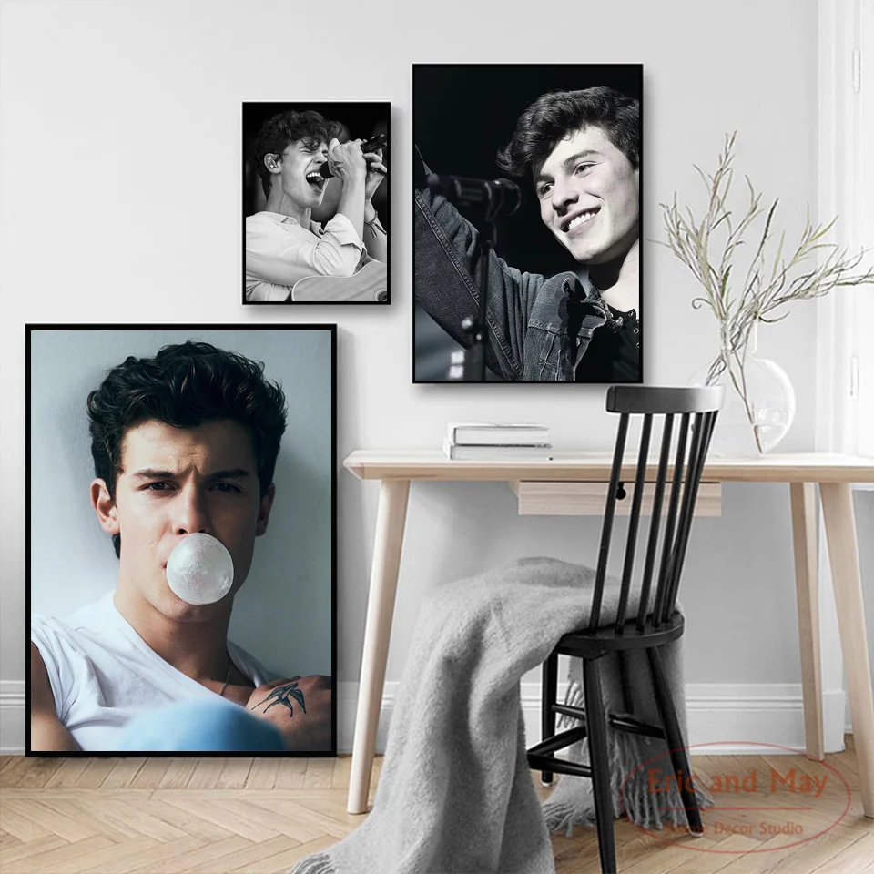 

Shawn Mendes Music Singer Star Fashion Rock Canvas Painting Posters And Prints Vintage Poster Decorative Home Decor Tableau