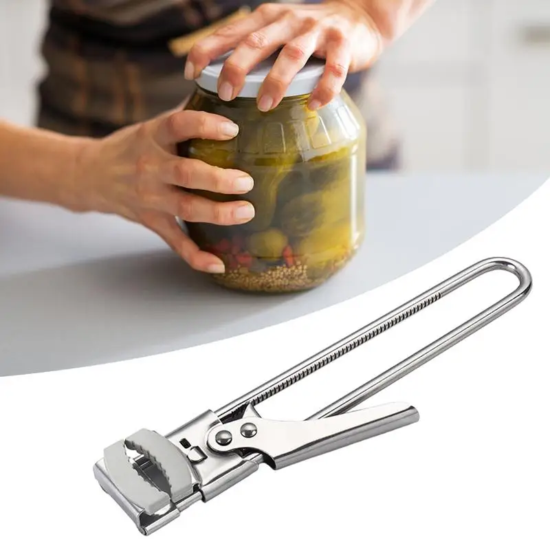 

Adjustable Can Opener Stainless Steel Master Opener Manual Jar Lid Gripper Opener Multifunctional Accessories Home Gadgets