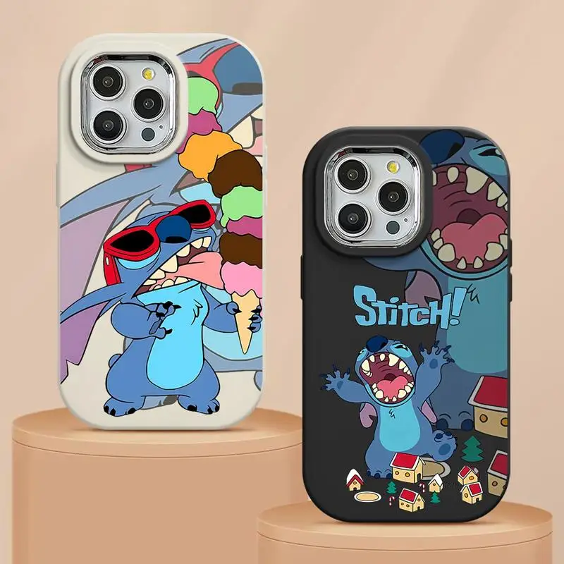 чехол для телефона Apple iPhone 15 14 Pro funda 11 Max 12 Plus 13pro max 15plus 11pro coque Cover Disney Turo Planet Stitch