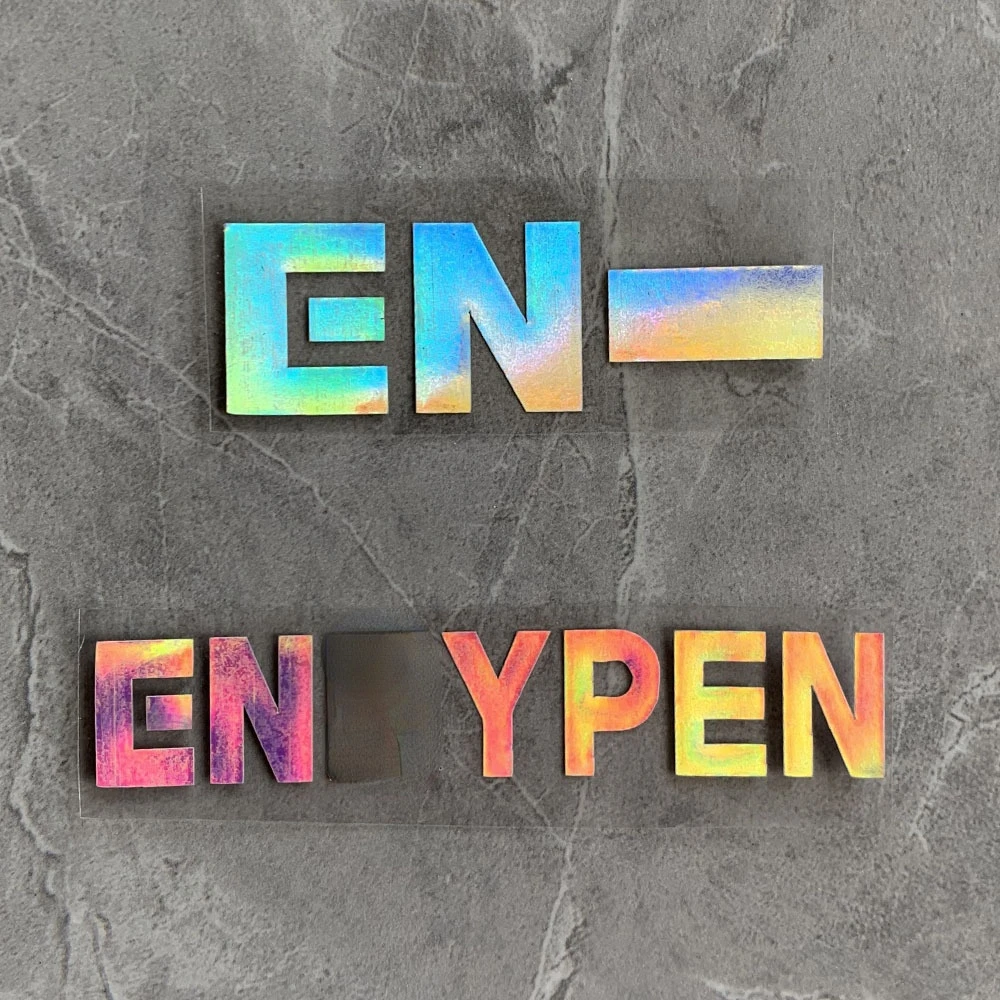 

Комбинированная лазерная наклейка KPOP ENHYPEN, голографическая Светоотражающая наклейка, поддерживающая лампа, Светоотражающая наклейка ENGENE