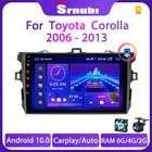 Srnubi для Toyota Corolla E140 E150 2006 - 2013 2 Din Android автомобильное Стерео Радио мультимедийный видеоплеер GPS Carplay DVD колонки