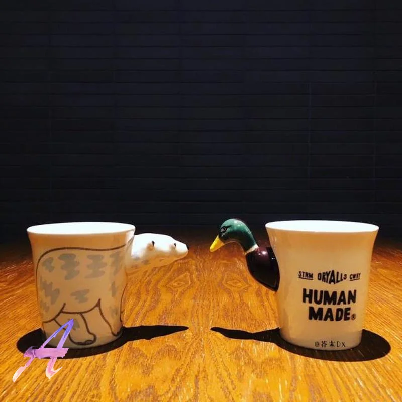 

Human Made Duck Cup Bear Head Cup Animal Creative Mug for Men Women Harajuku