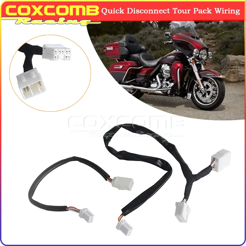Фото Пластиковый жгут проводов Tour-Pak Quick Disconnect CD-TP-QD-13 для Harley Electra Road King FLHR Road Glide CVO Ultra FLTR 97-2013 №1