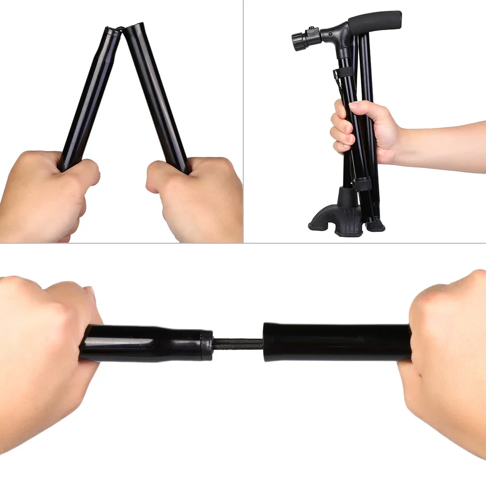 Одна подушка с ручкой выдвижная самостоящаяся складная трость Baston Crutch легкая со