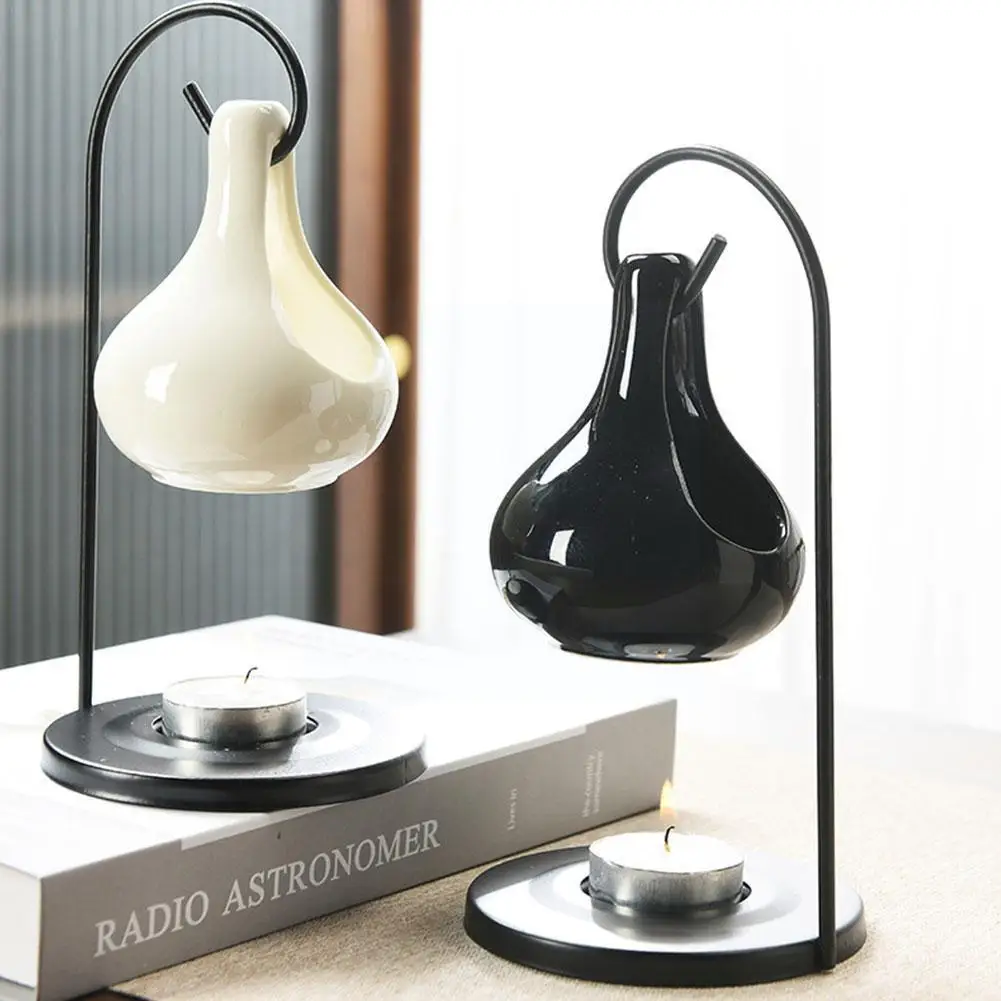 

Ceramic Essential Oil Melt Gift Furnace Warmer Tealight Candles Holder Diffuser For Living Room Housewarming Home De R1h1