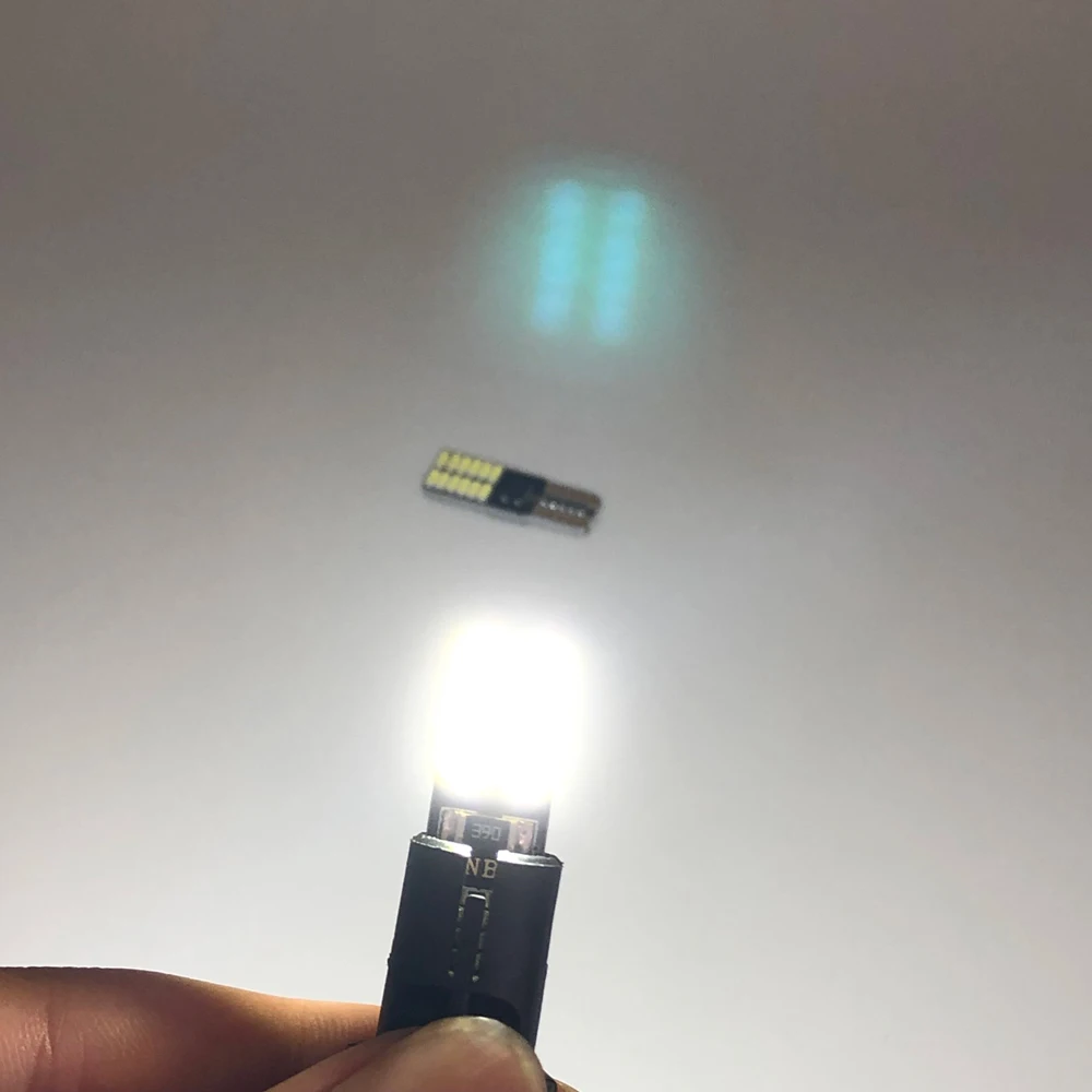 светодиодные 100 шт. T10 24 светодиода Canbus 4014 SMD LED 194 501 W5W внутреннее освещение