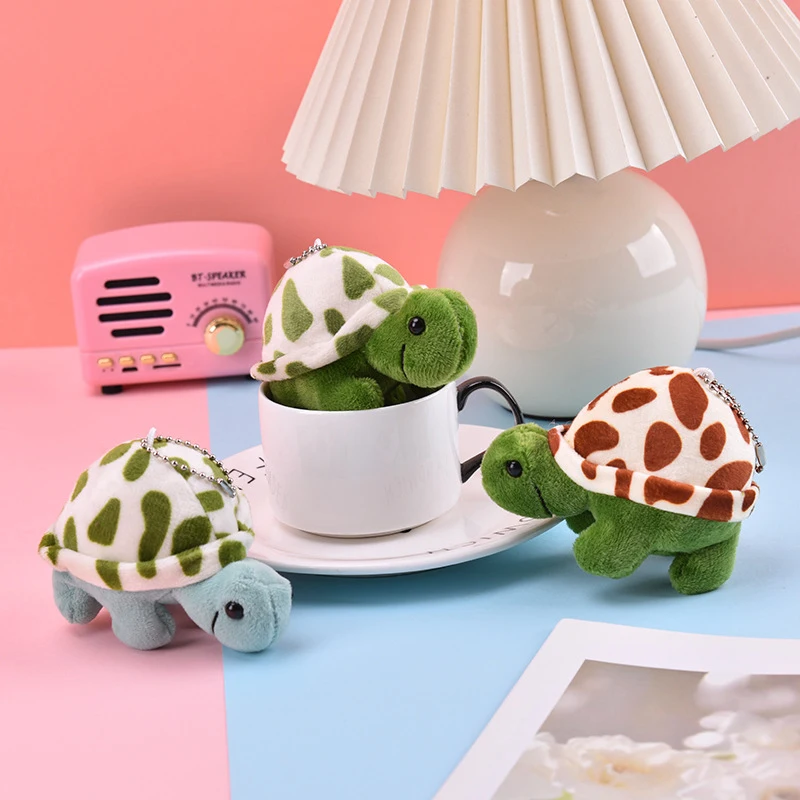 

Cute Animal Cartoon Tortoise Turtle Soft Stuffed Plush Toy Keychain Car Bag Pendant ornaments Gift