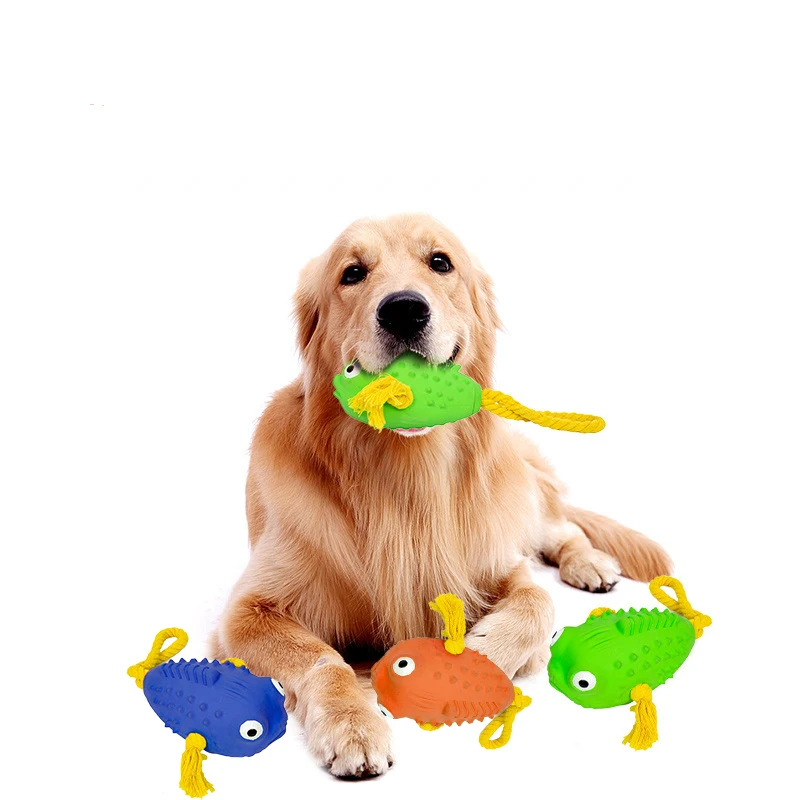 

Игрушка для собак, рыбка-клоун, Интерактивная тренировочная собака, резиновая игрушка, веревка, узел, моляр, зит, 14 см