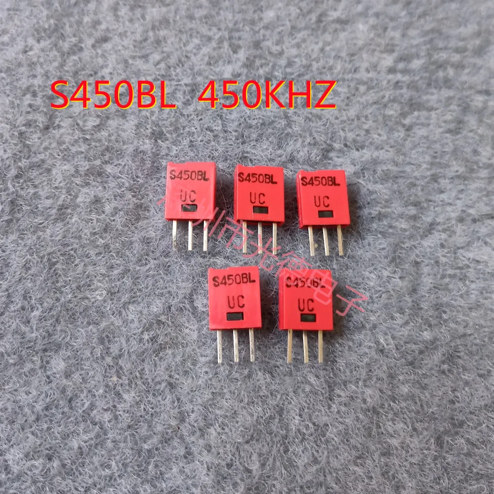 

100pcs/original dongguang ceramic filter S450BL 450KHZ crystal oscillator 450K in-line 3-pin remote control