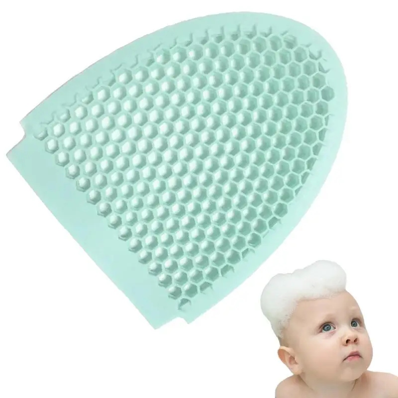 

Silicone Face Scrubber Cleansing Facial Brush Soft Facial Cleansing Sponge Honeycomb Shape Shower Accessories For Smoother