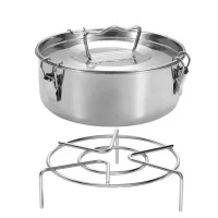 

Flan Mold , Stainless Steel Flan Pan Mold with Lid(62 oz) Compatible with Instant Pot 6 qt [3qt, 8qt avail] Flanera Flan Maker Q