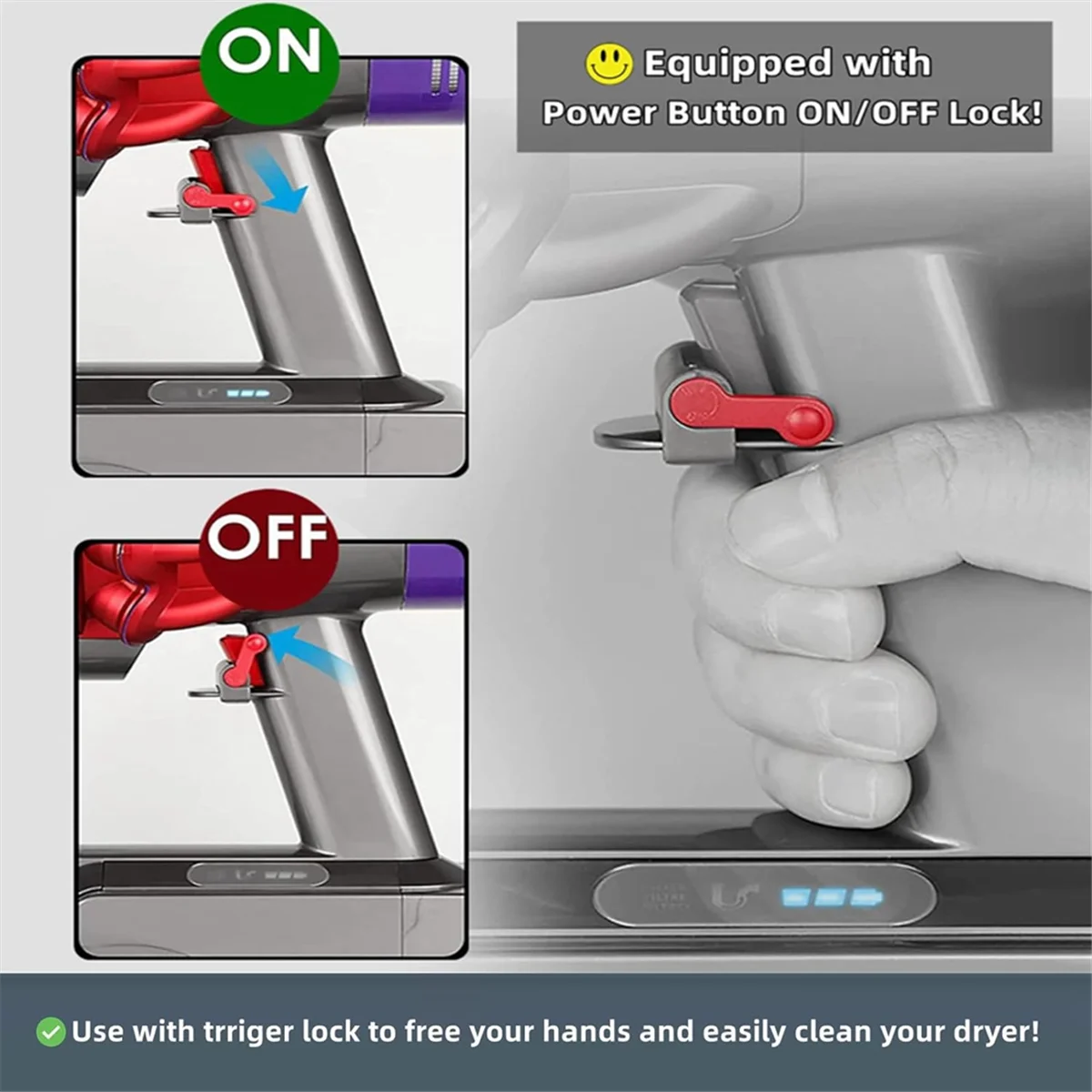 Комплект для очистки вентиляционных отверстий пылесоса Dyson V7 V8 V10 V11 V12 V15 удаляет